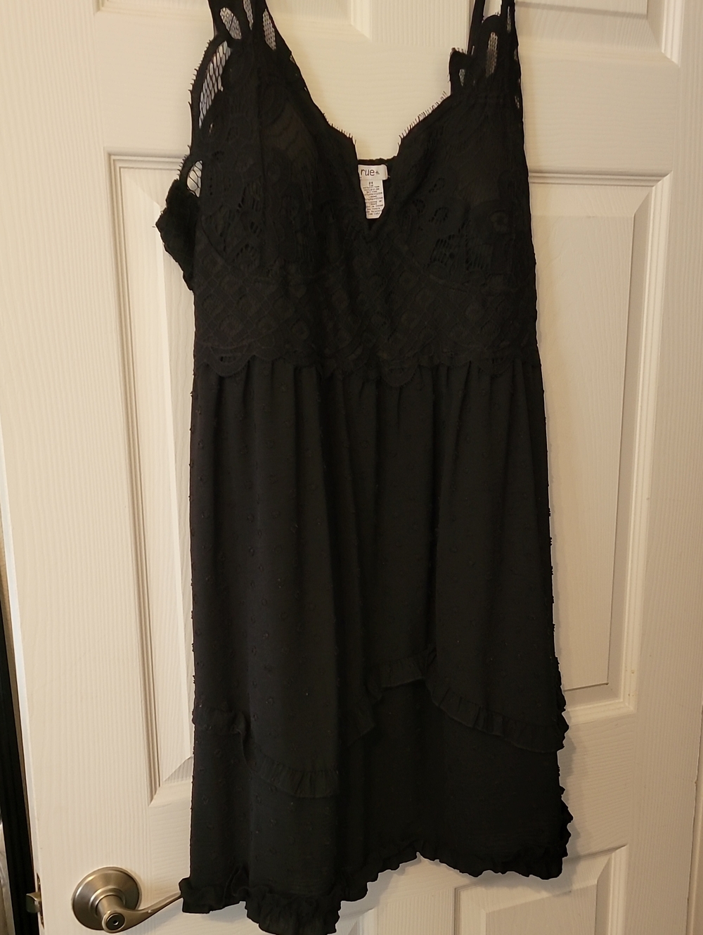 Rue21 Black Lace V-Neck Mini Dress